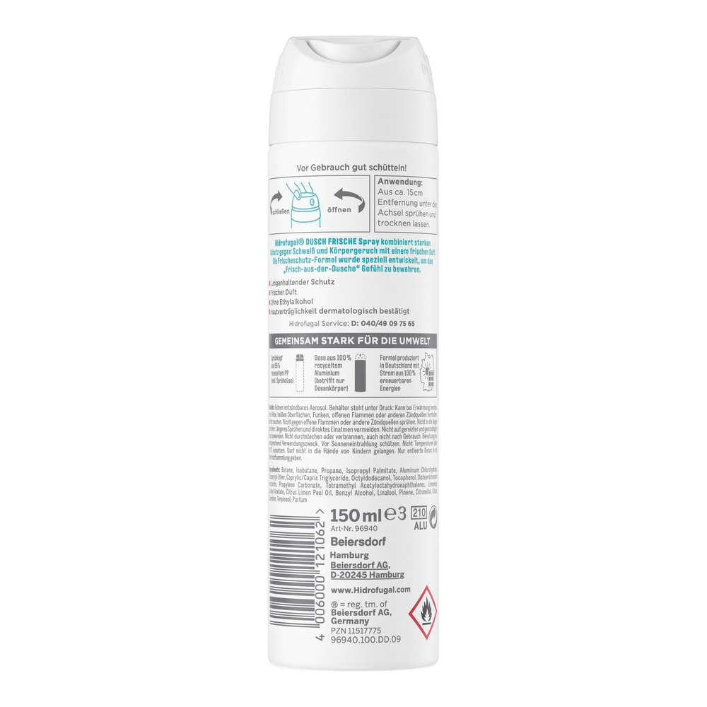 Produktabbildung Hidrofugal Deospray Duschfrische
