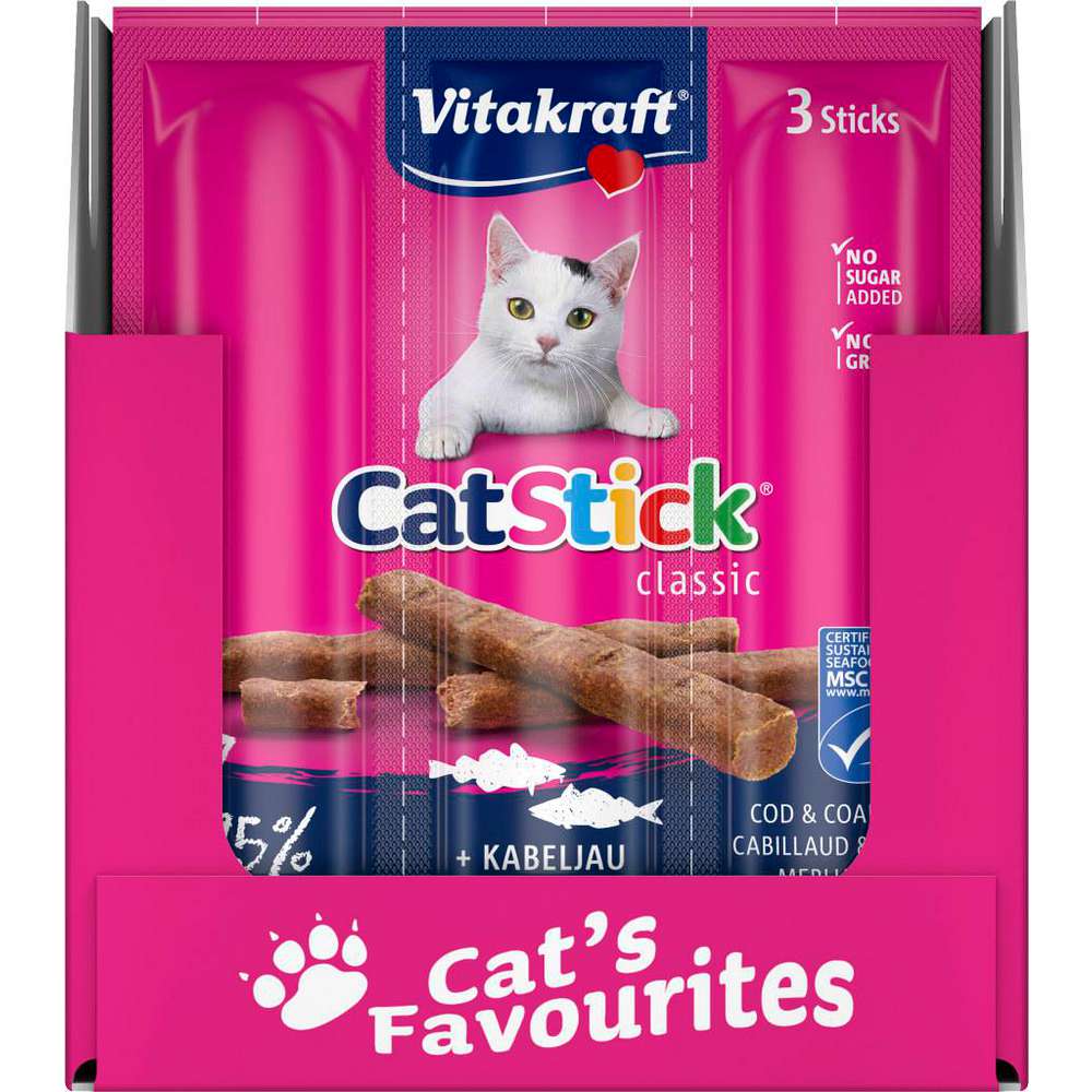 Produktabbildung Vitakraft Katzen-Snack Cat Stick, Kabeljau/Seelachs