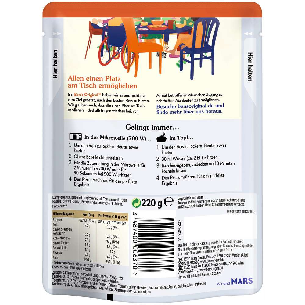 Produktabbildung BEN'S ORIGINAL Reis Express, Griechisch