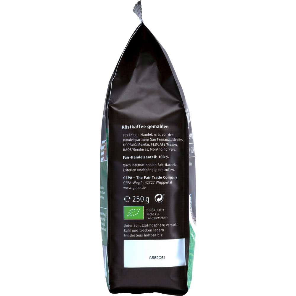 Produktabbildung Gepa Bio Kaffee Orgánico, gemahlen