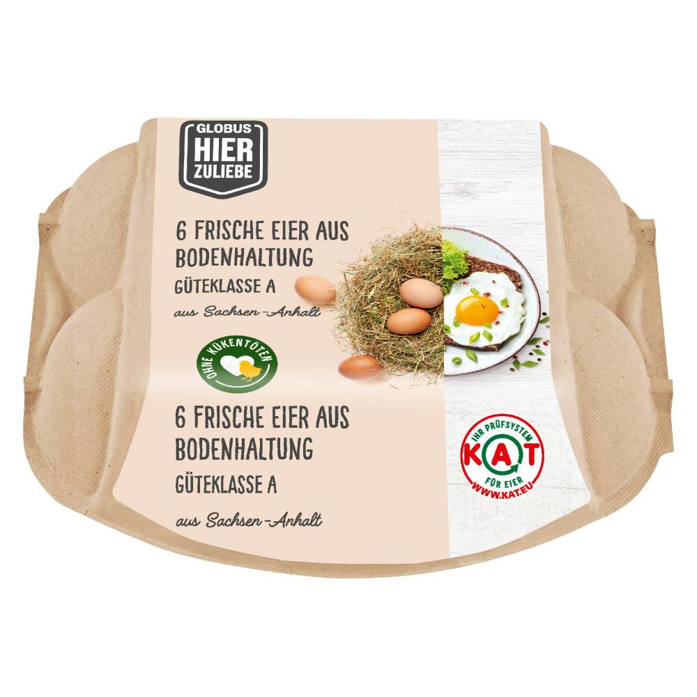 Produktabbildung keine Marke Globus HierZuliebe Frische Eier, je 6 Stück