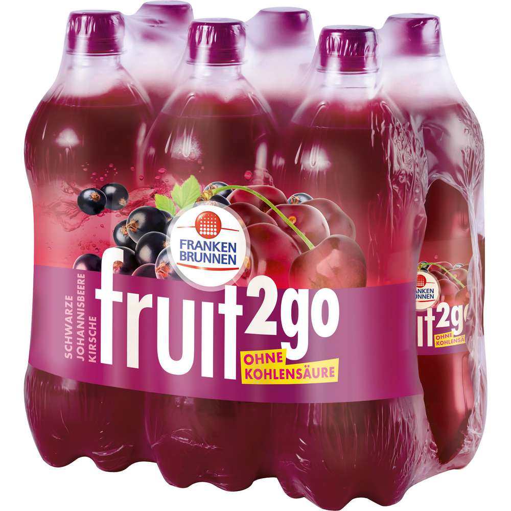 Produktabbildung Franken Brunnen Johannisbeere-Kirsche Drink Fruit2go (6x 0,750 Liter)