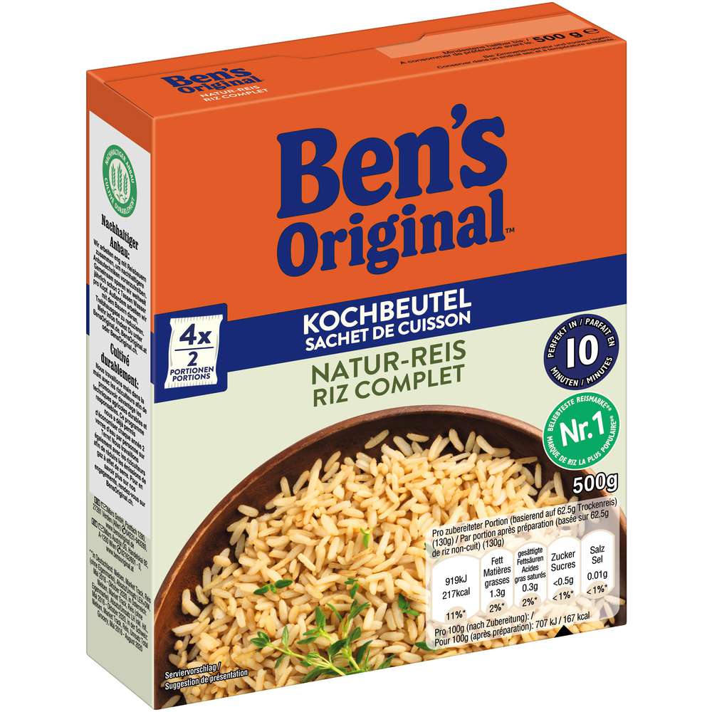 Produktabbildung BEN'S ORIGINAL Naturreis Kochbeutel