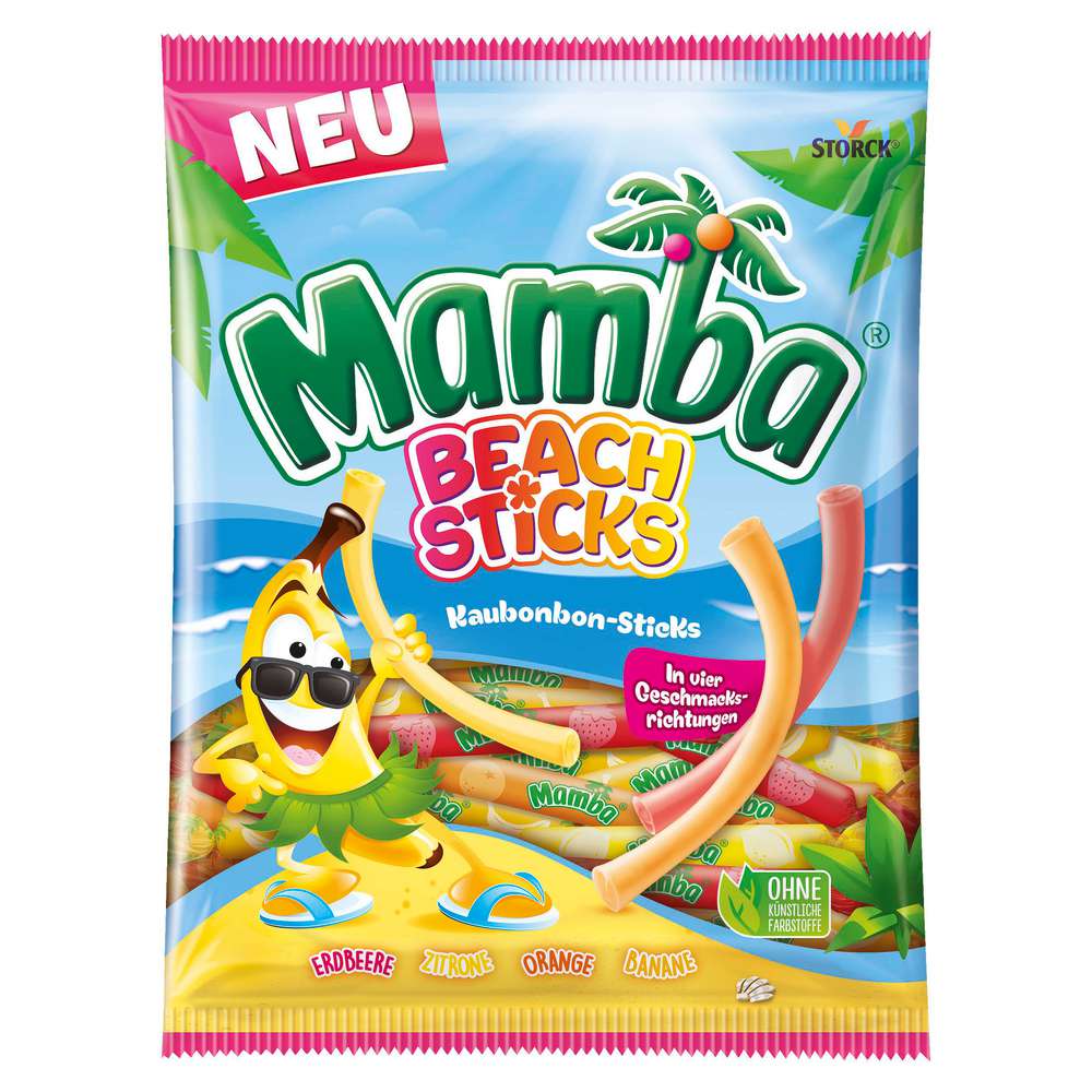 Produktabbildung Mamba Kaubonbons Beach Sticks