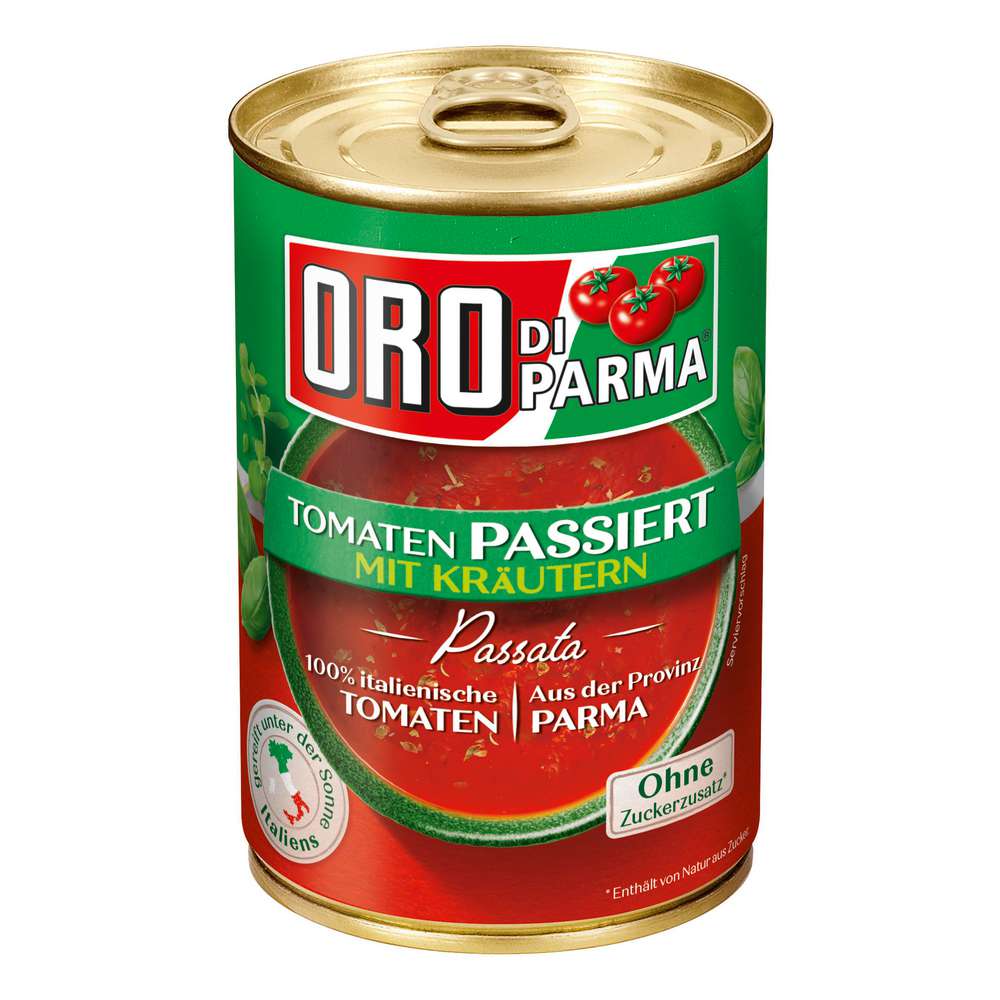 Produktabbildung Oro Di Parma Passierte Tomaten, Kräuter