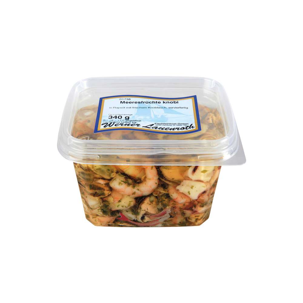 Produktabbildung Werner Lauenroth Meeresfrüchte mit Knoblauch