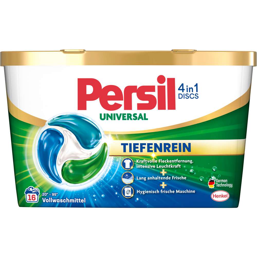 Produktabbildung Persil Universal-Waschmittel, 4in1 Discs, Tiefenrein