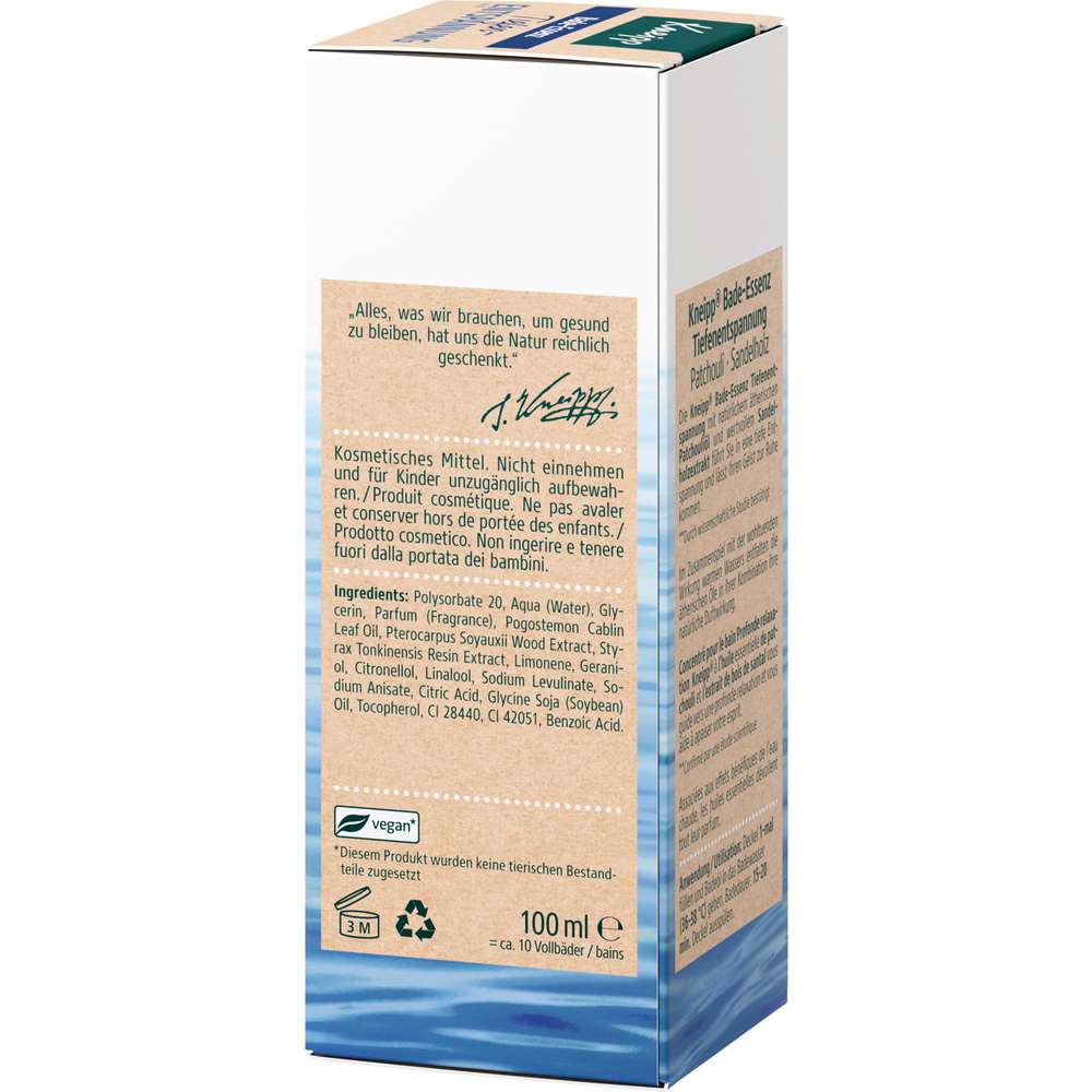 Produktabbildung Kneipp Bade-Essenz Tiefenentspannung, Patchouli