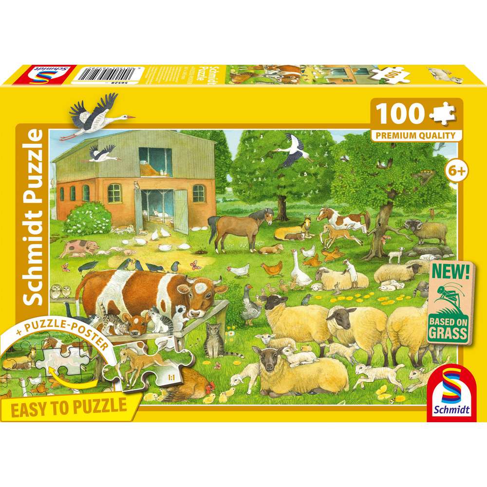 Produktabbildung Schmidt Spiele Puzzle Tierkinder auf dem Bauernhof
