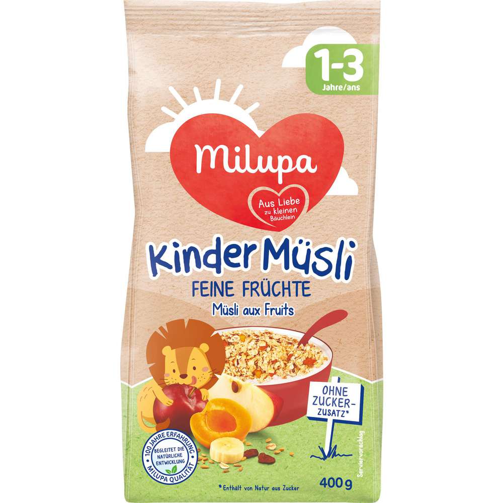 Produktabbildung Milupa Kindermüsli, Früchte