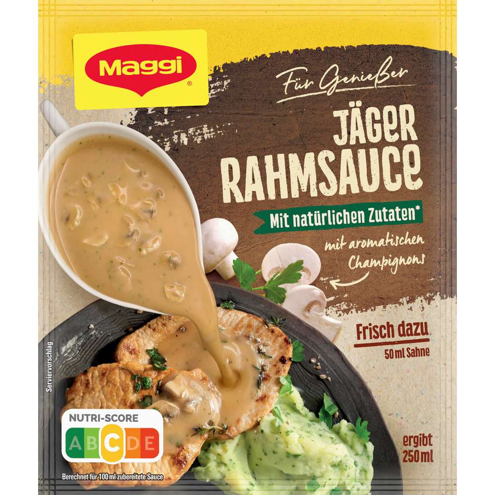 Produktabbildung Maggi Genießer Sauce, Jäger Rahm