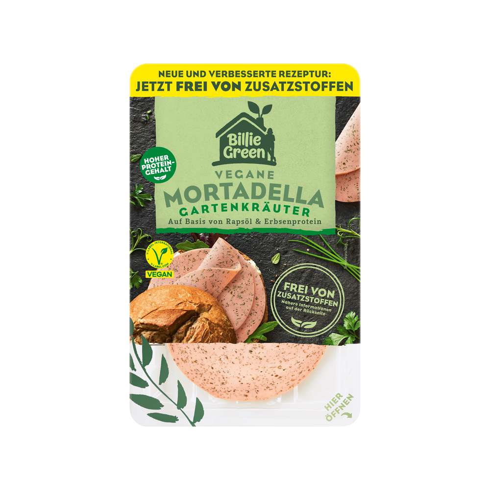 Produktabbildung Billie Green Vegane Mortadella Kräuter