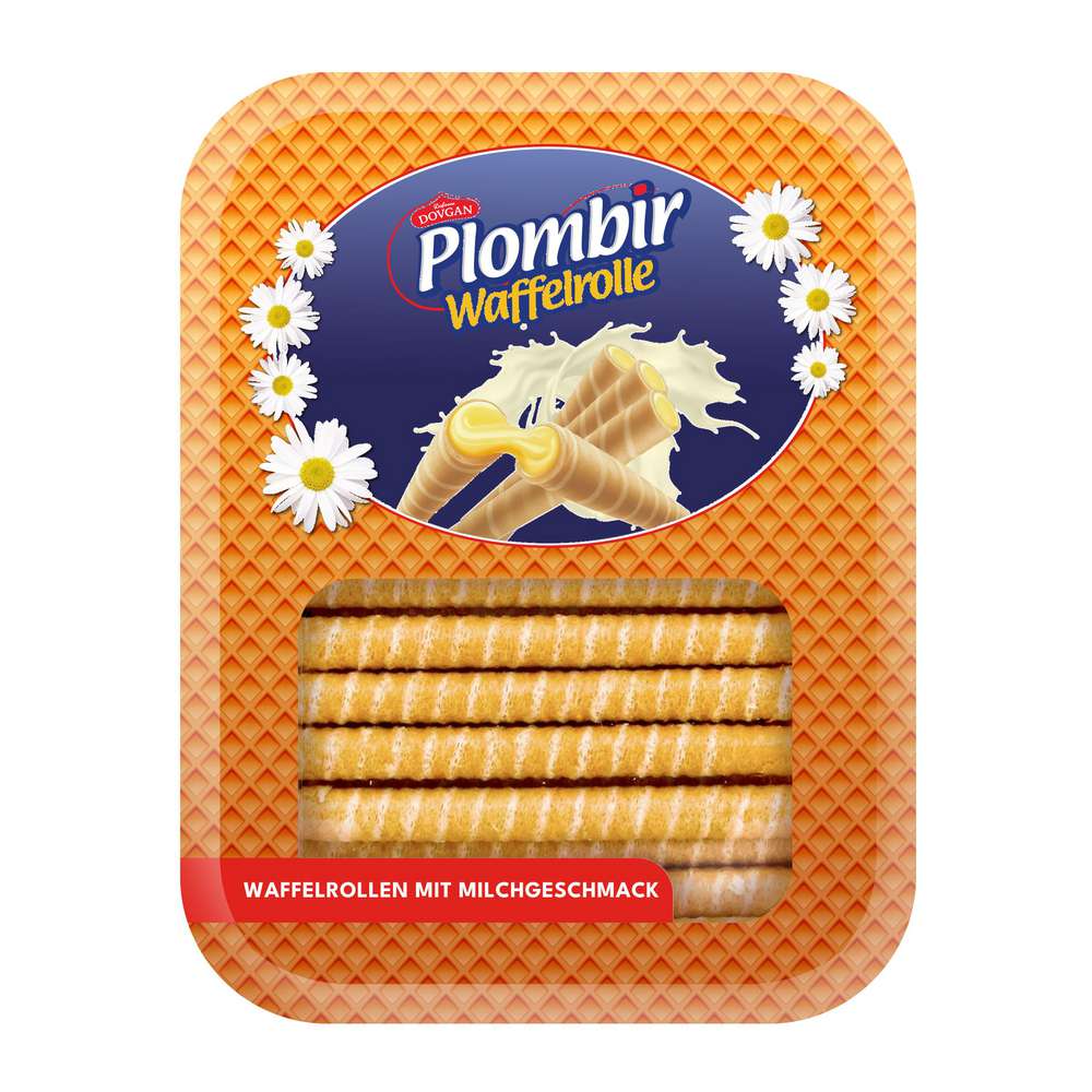 Produktabbildung Plombir Waffelrolle Milchgeschmack
