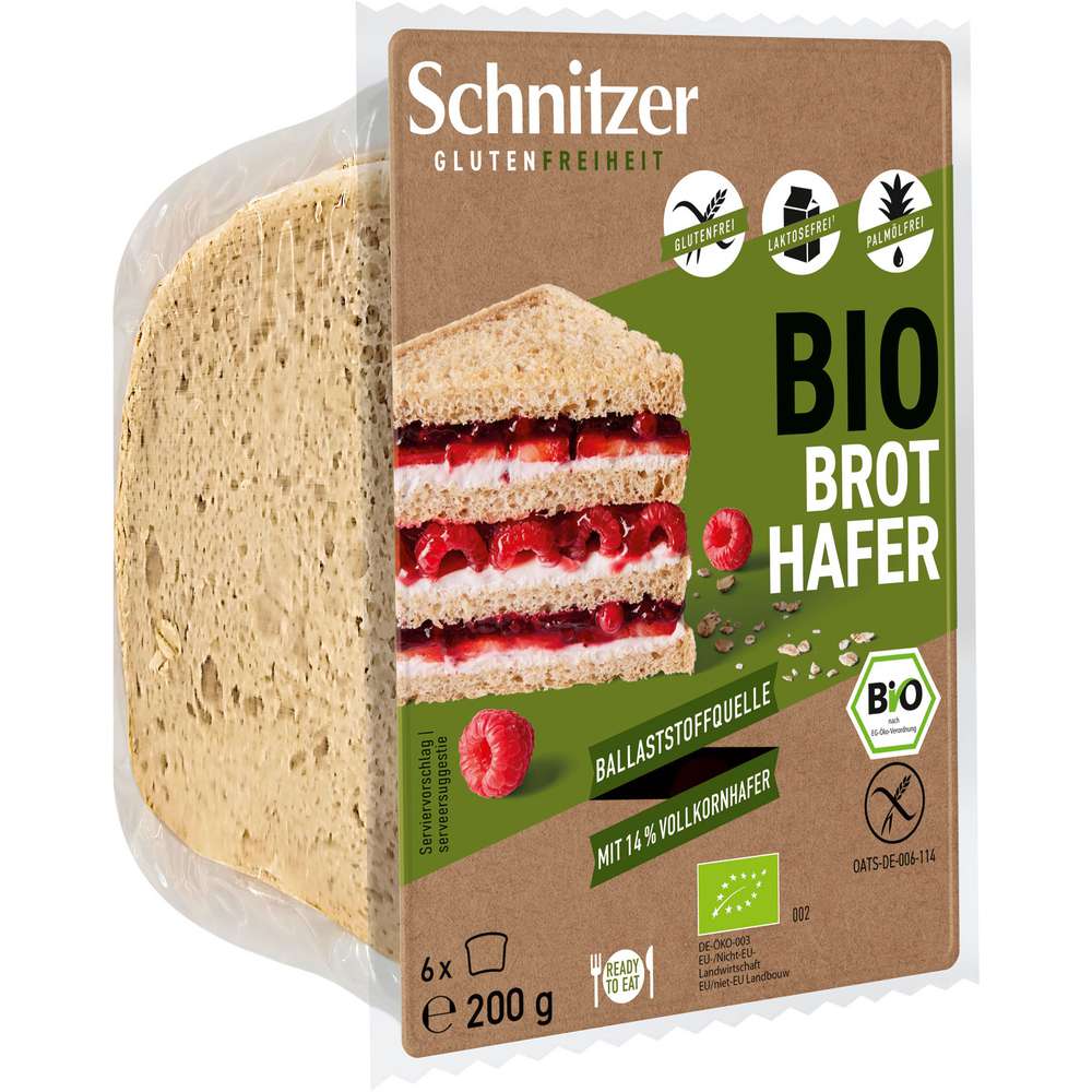 Produktabbildung Schnitzer Bio Brot Hafer, Gluten Freiheit