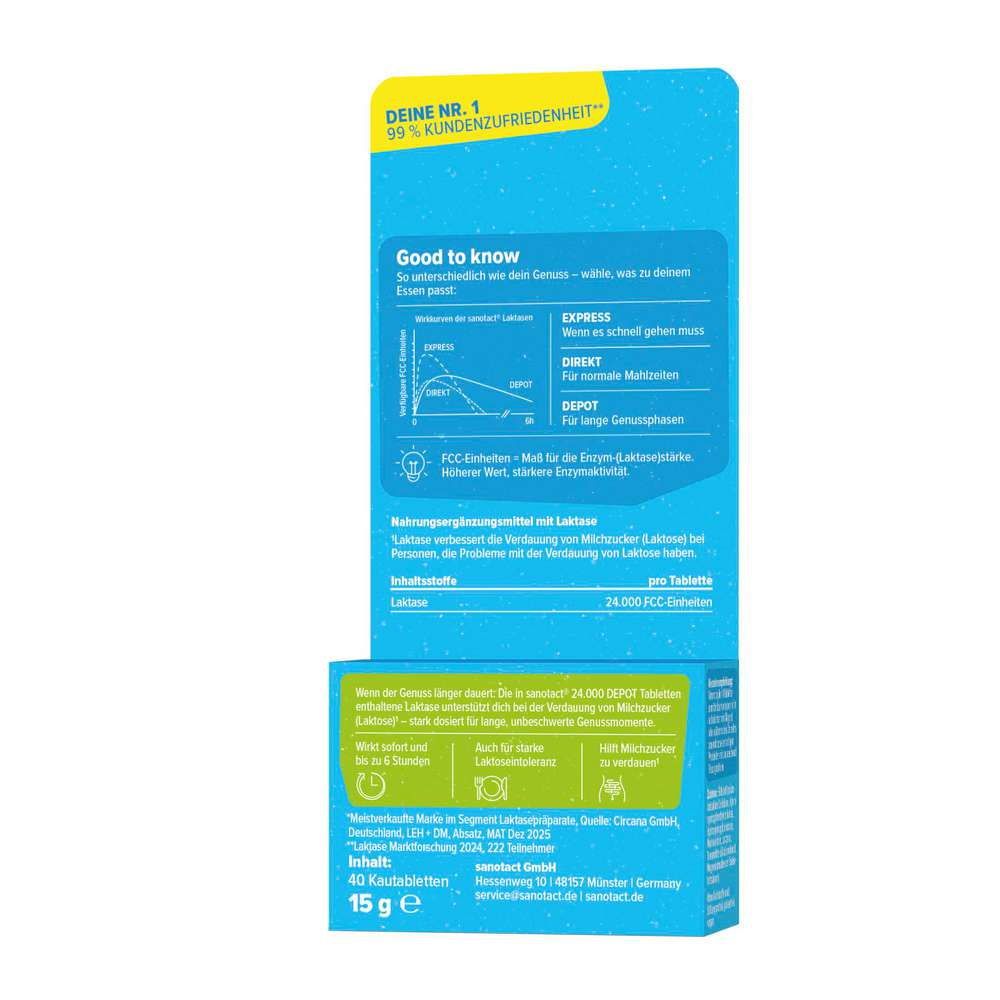 Produktabbildung sanotact Laktase, 6h Depot
