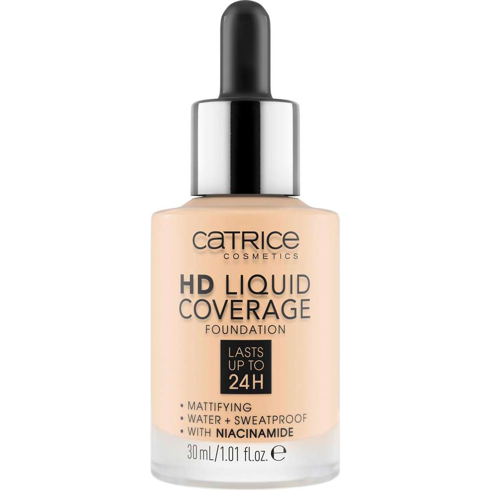 Produktabbildung Catrice Make-Up HD Liquid Coverage Foundation, Porcelain Beige 002