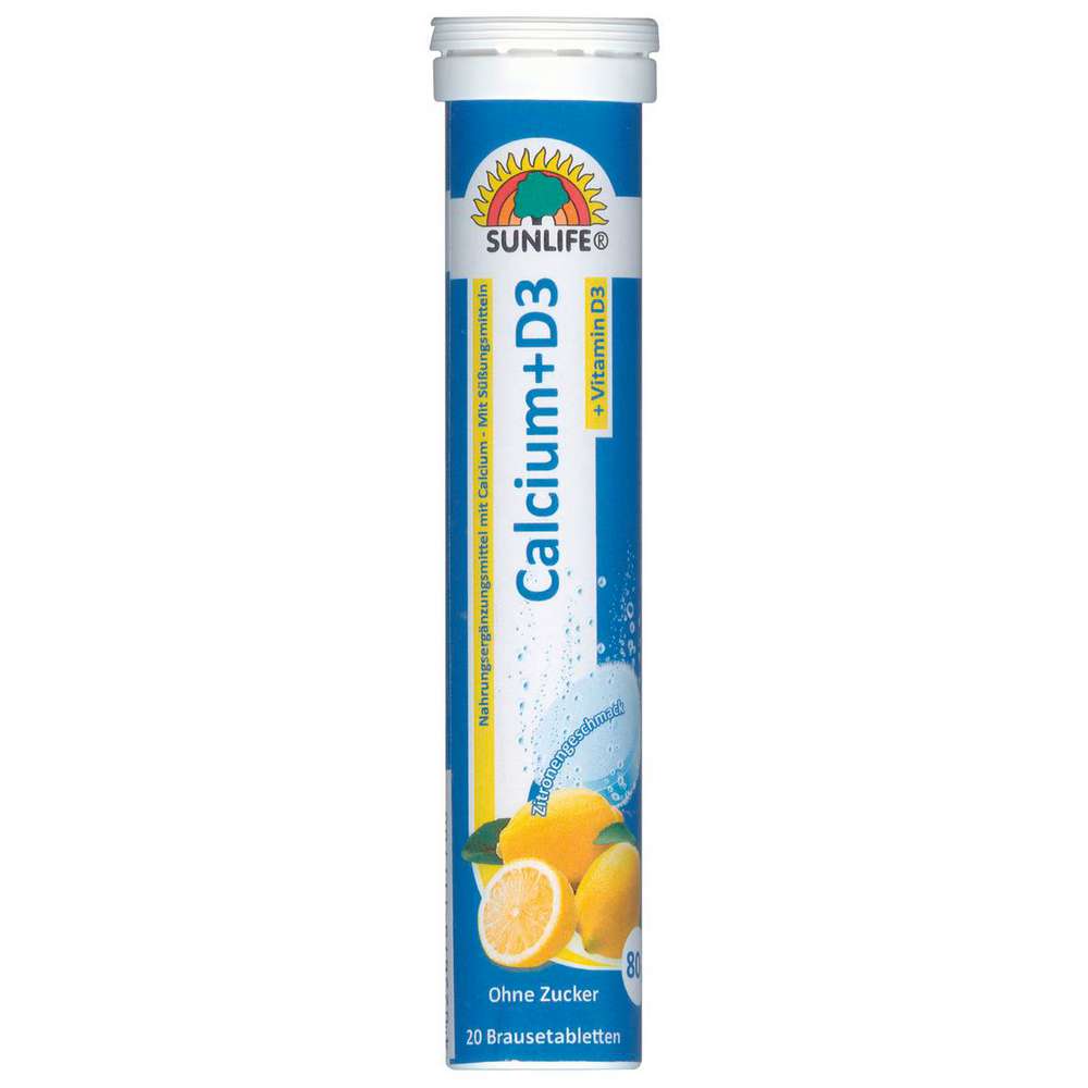 Produktabbildung Sunlife Calcium + Vitamin D3 Brausetabletten