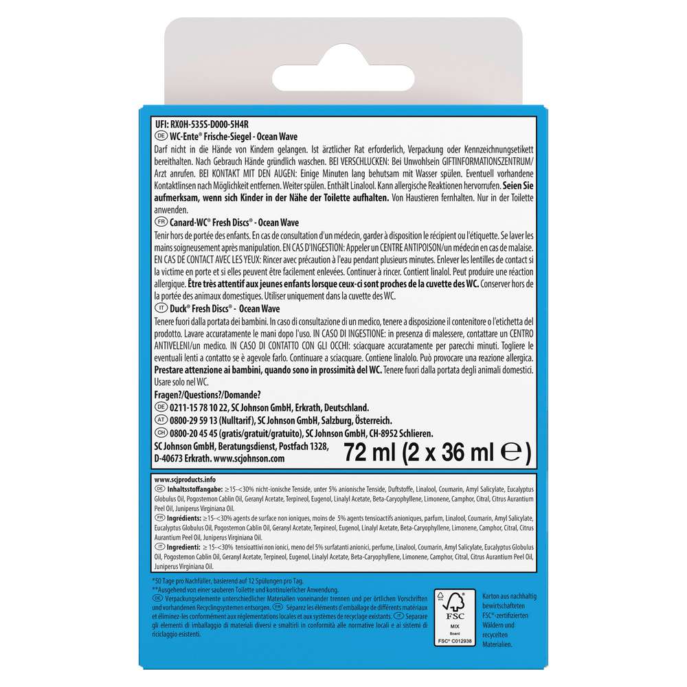 Produktabbildung WC Ente Duftspüler Frische-Siegel Marine, Nachfüller