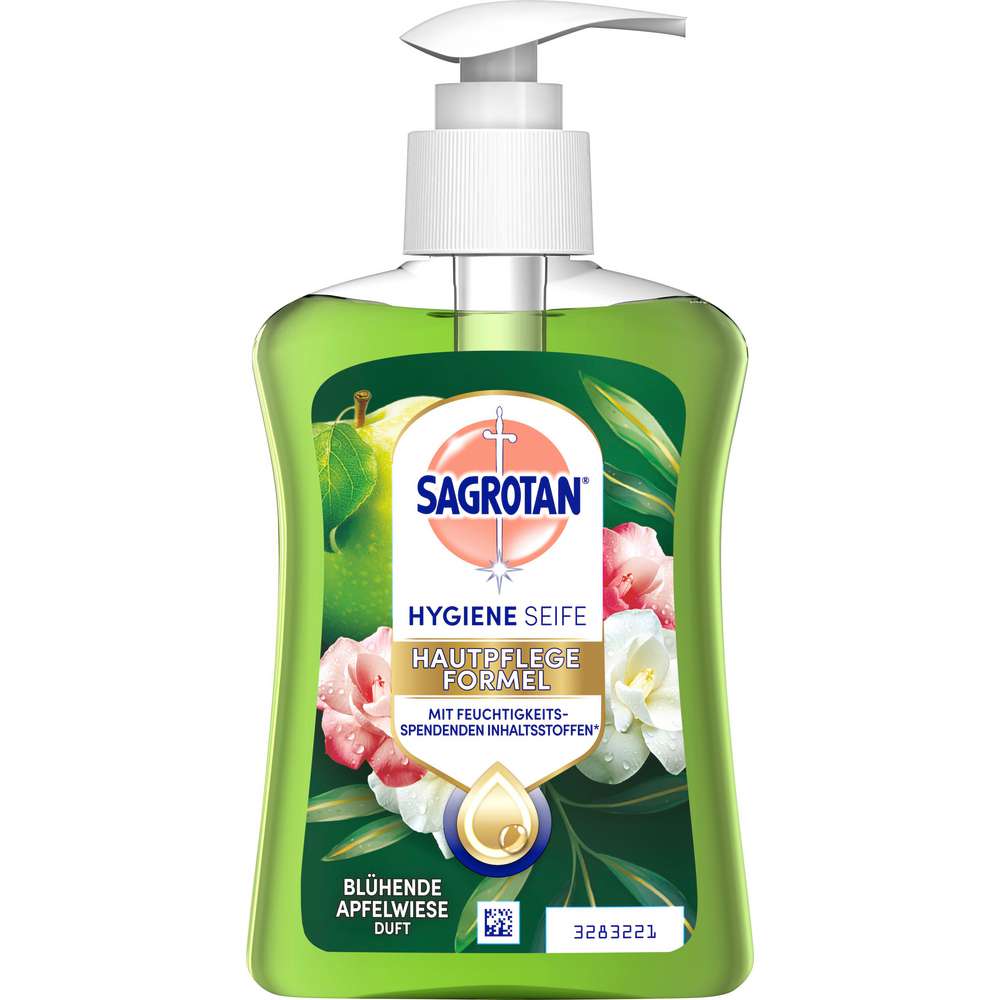 Produktabbildung Sagrotan Handseife, Pumpseife, Apfel Jasminblüte