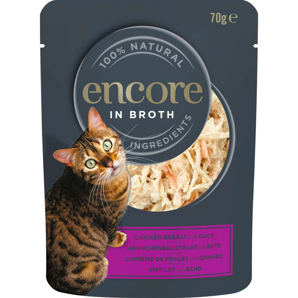 Produktabbildung Encore Katzen-Nassfutter, Hühnchenbrust/Ente