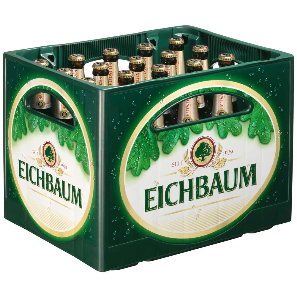 Produktabbildung Eichbaum Hefe-Weizenbier, naturtrüb 5% (20x 0,500 Liter)