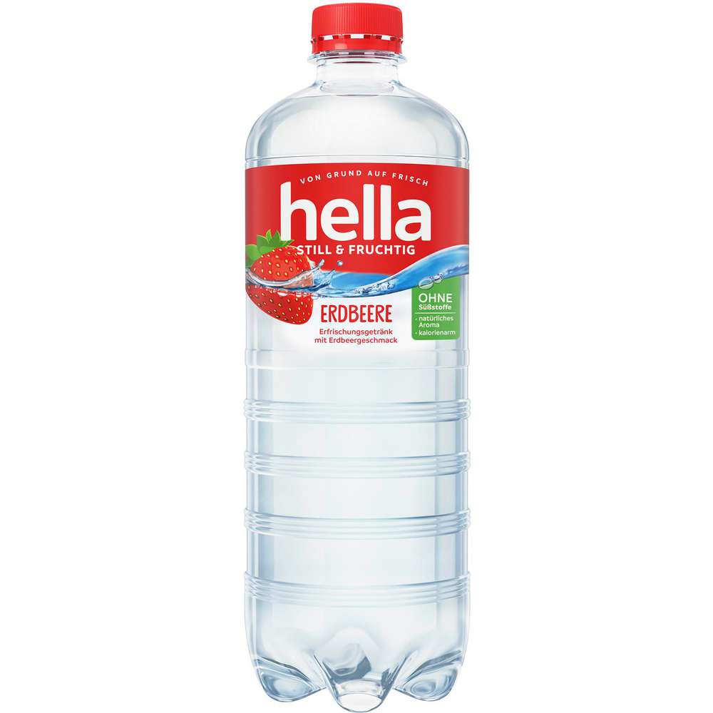 Produktabbildung hella Wasser mit Geschmack, Erdbeere