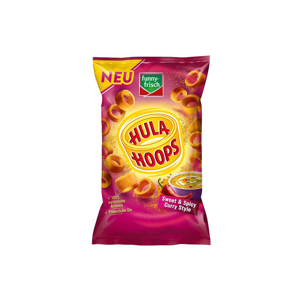 Produktabbildung funny-frisch Hula Hoops Sweet Spicy Curry