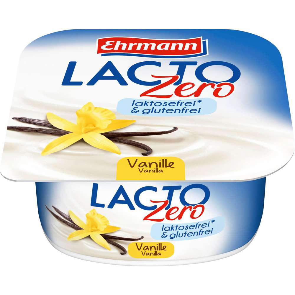 Produktabbildung Ehrmann Quark-Joghurt-Creme Lacto-Zero Vanille, laktosefrei