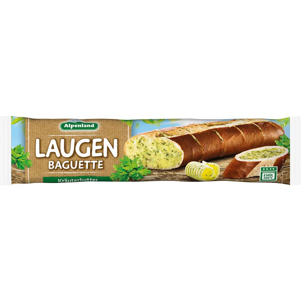 Produktabbildung Alpenland Laugenbaguette Kräuterbutter