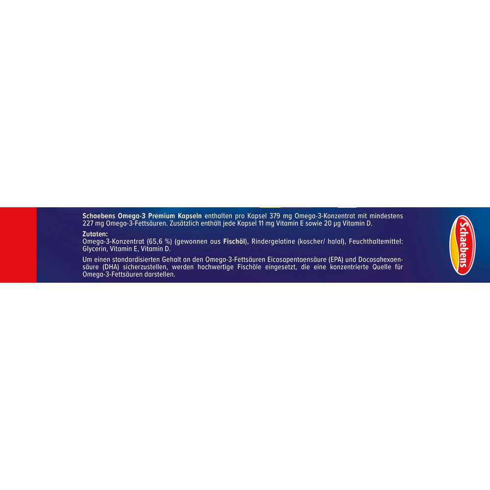 Produktabbildung Schaebens Omega-3 Premium Kapseln