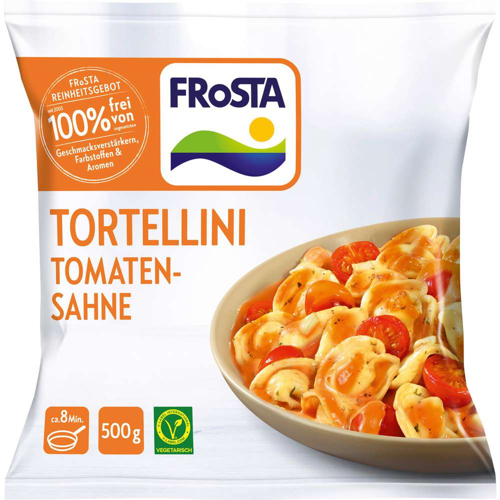 Produktabbildung Frosta Tortellini Tomaten-Sahne, tiefgekühlt