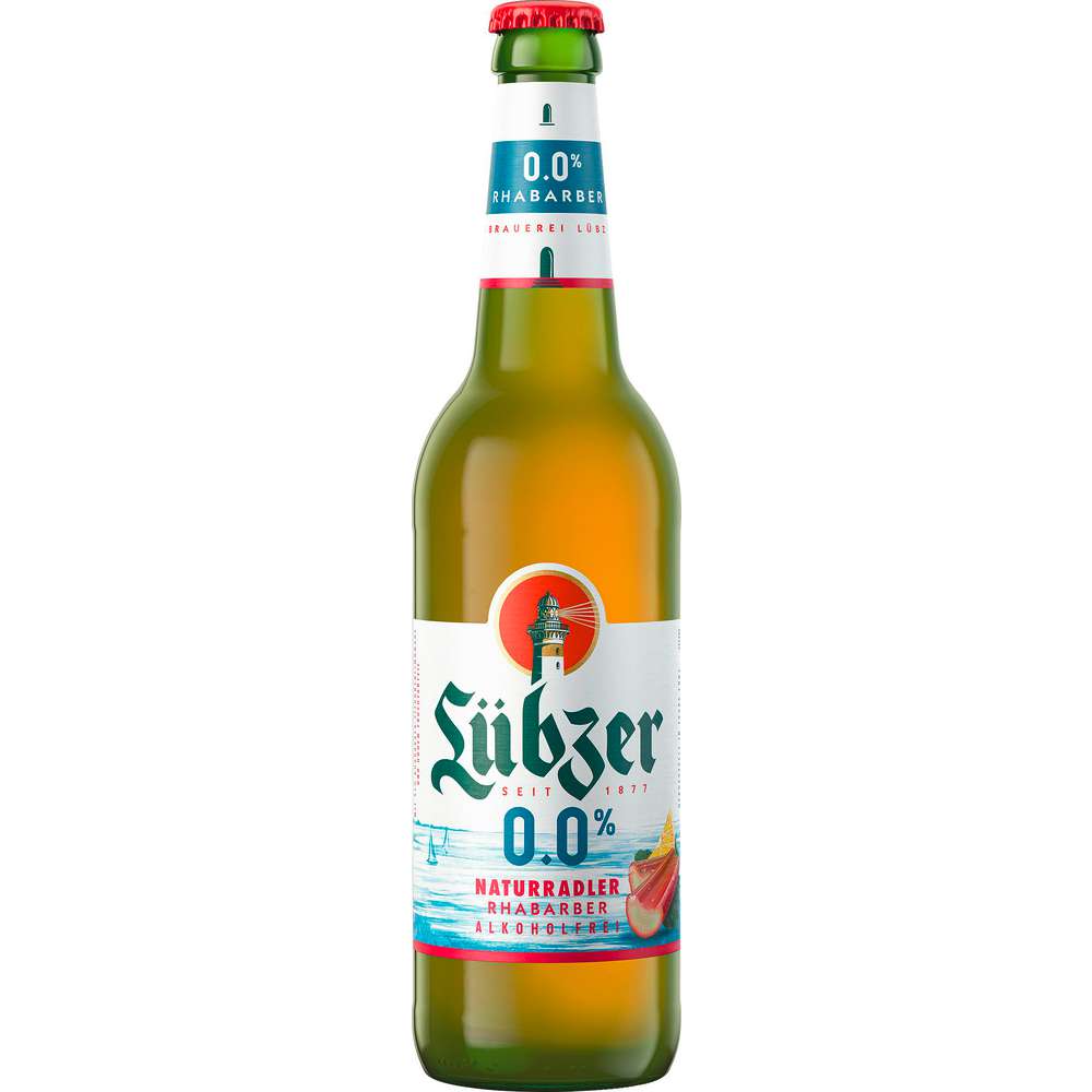 Produktabbildung Lübzer Naturradler Rhabarber, alkoholfrei
