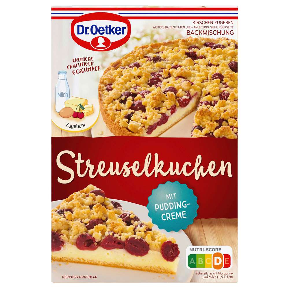 Produktabbildung Dr. Oetker Streuselkuchen