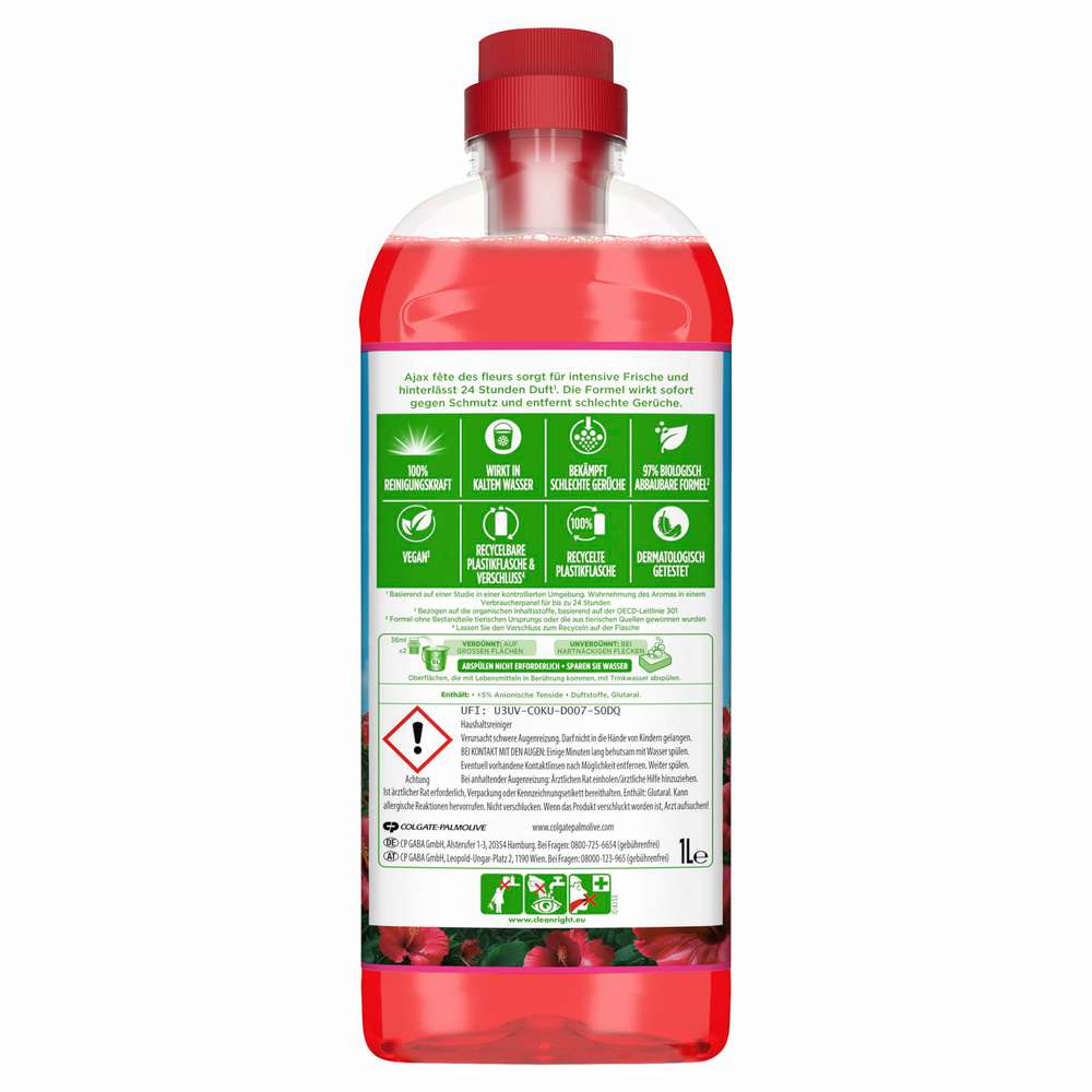 Produktabbildung AJAX Allzweckreiniger Hibiskus