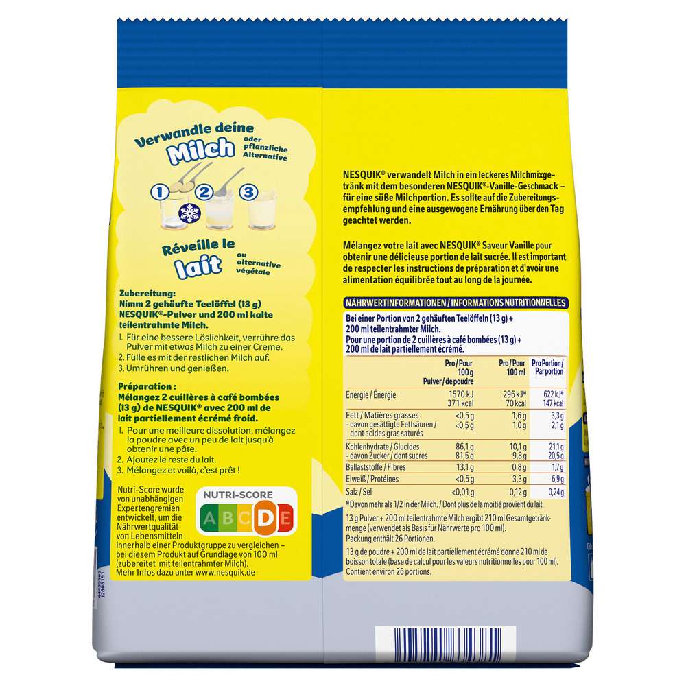 Produktabbildung Nestle Nesquik Vanille