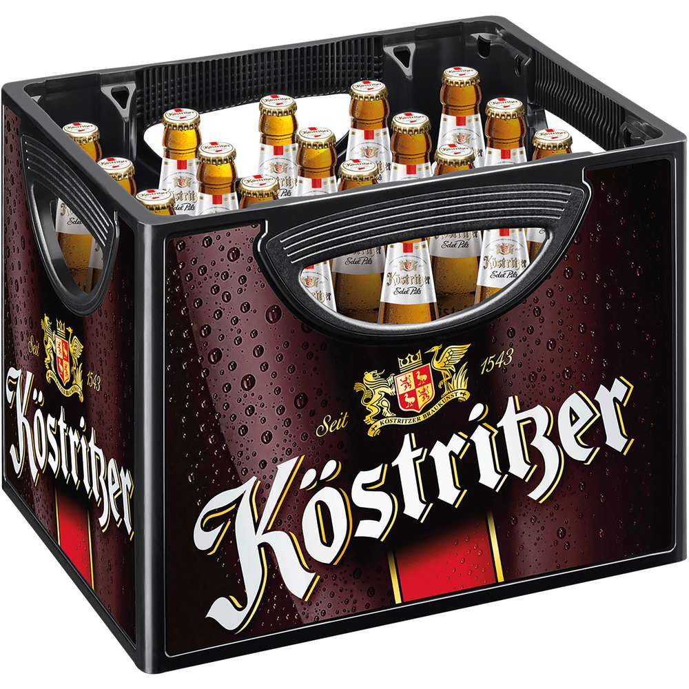 Produktabbildung Köstritzer Pilsner Bier Edel Pils, 4,8 % (20x 0,500 Liter)