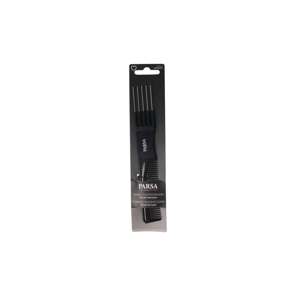 Produktabbildung Parsa Beauty Gabel Toupierkamm, schwarz