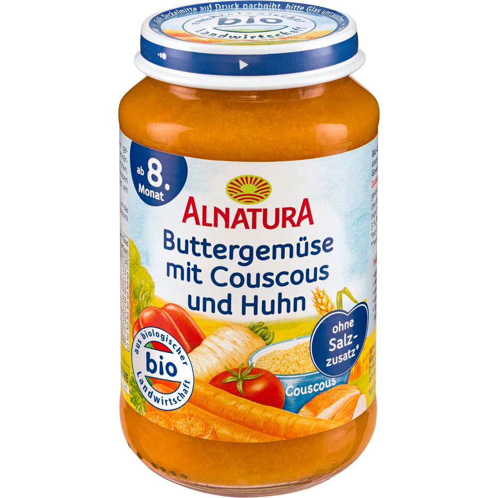 Produktabbildung Alnatura Buttergemüse mit Couscous und Huhn