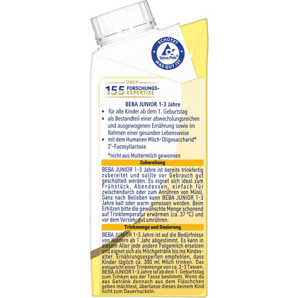 Produktabbildung Nestle Beba Milchgetränk, Junior 1-3 Jahre