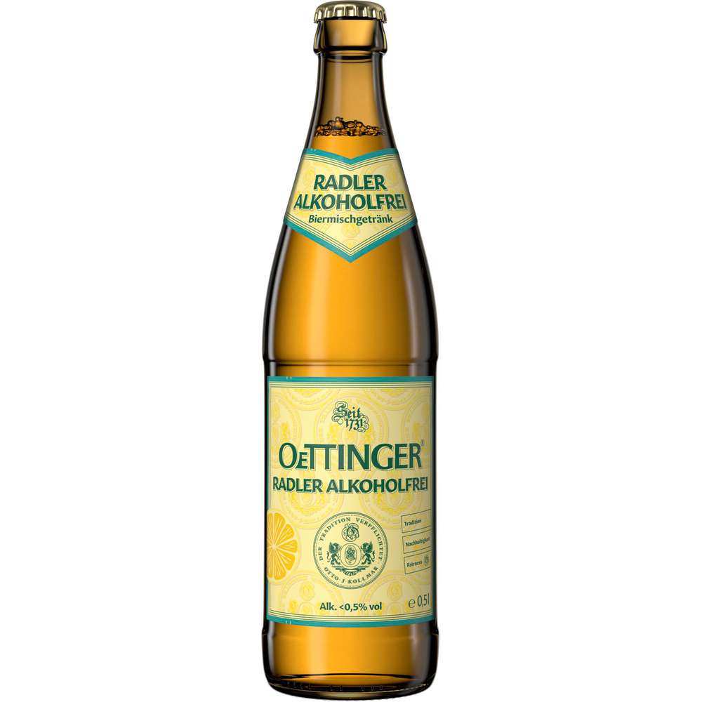 Produktabbildung Oettinger Radler, alkoholfrei