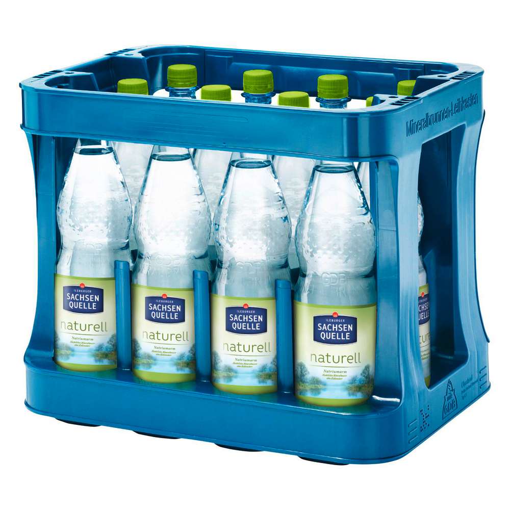 Produktabbildung Ileburger Sachsen Quelle Mineralwasser, Naturell (12x 1,000 Liter)