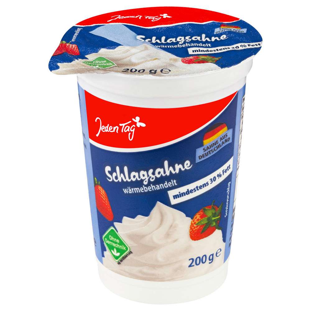 Produktabbildung Jeden Tag Frische Schlagsahne, 30% Fett
