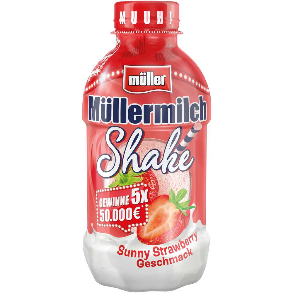 Produktabbildung Müller Müllermilch Shake, Sunny Strawberry