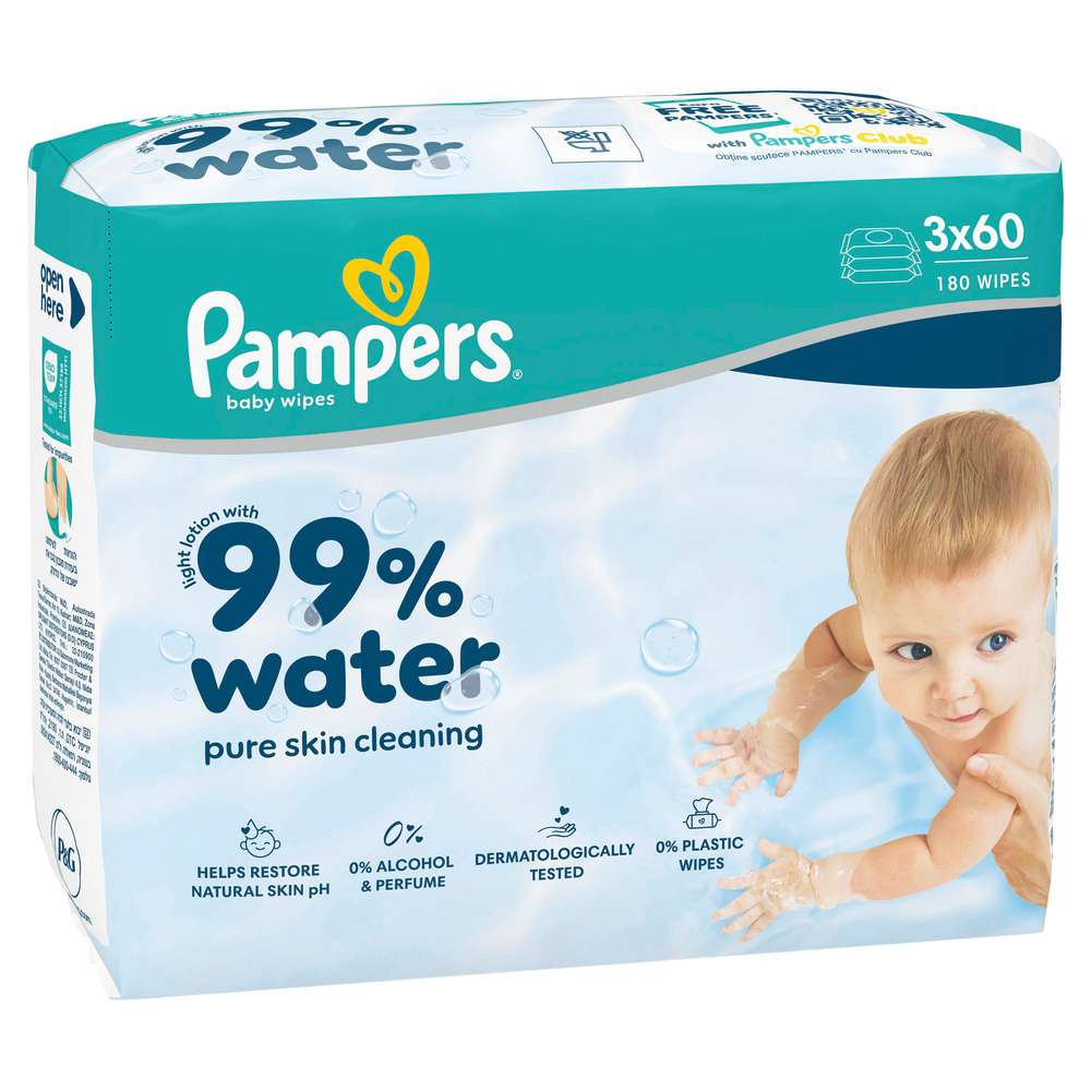 Produktabbildung Pampers Feuchttücher 99% Wasser