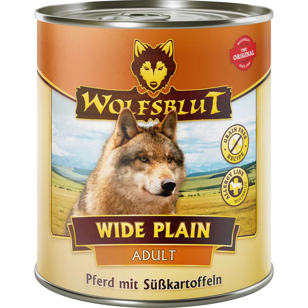 Produktabbildung Wolfsblut Hunde-Nassfutter Wide Plain Adult, Pferd/Süßkartoffel