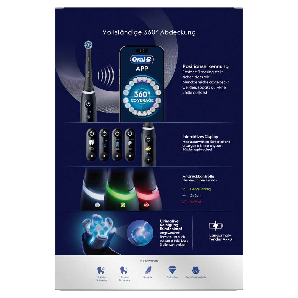 Produktabbildung Oral-B Elektrische Zahnbürste iO Series 6, Black Lava