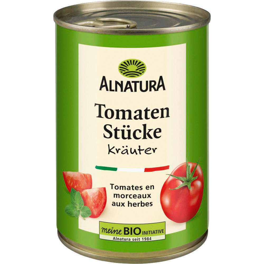 Produktabbildung Alnatura Bio Tomatenstücke, Kräuter