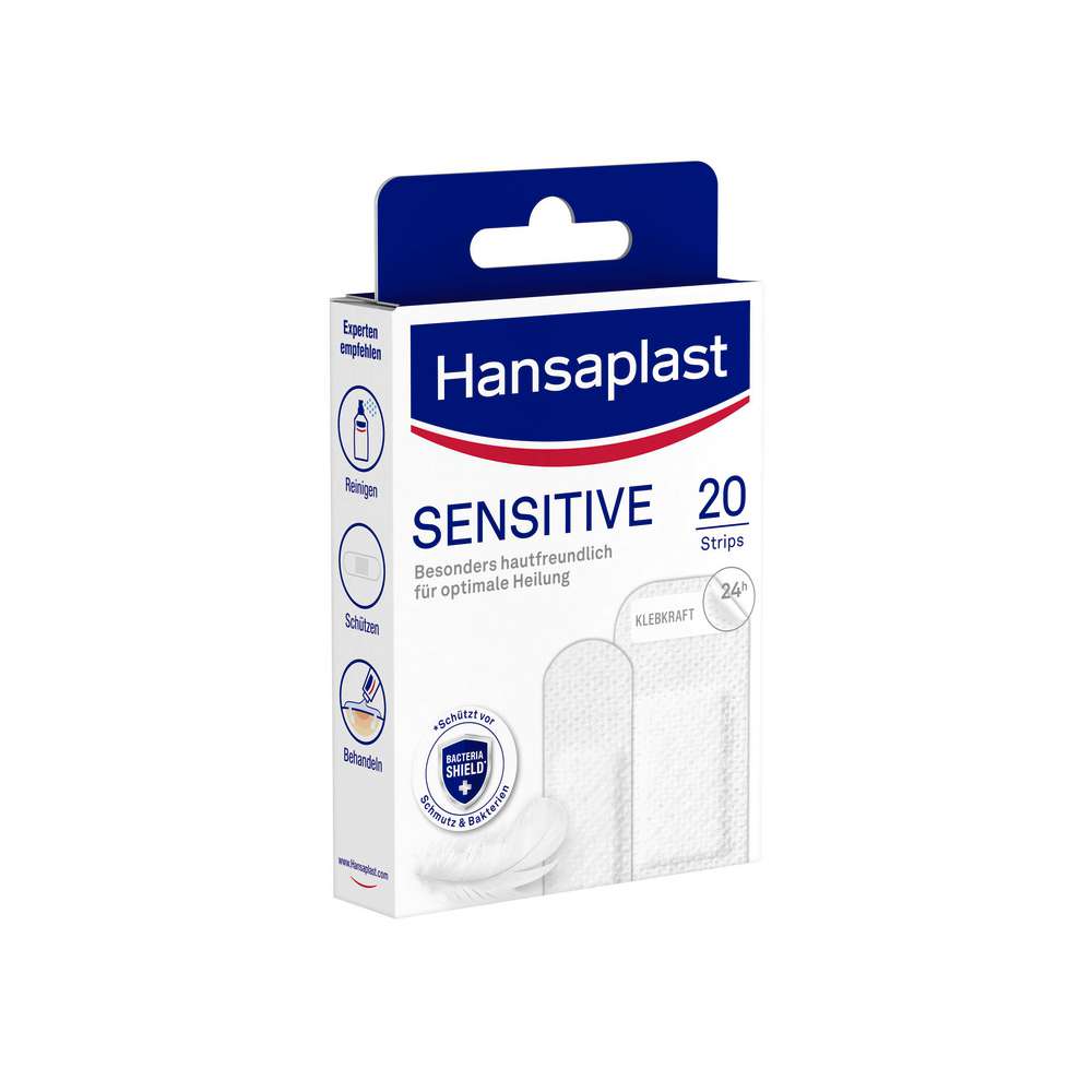 Produktabbildung Hansaplast Pflaster, Sensitive, 20 Strips