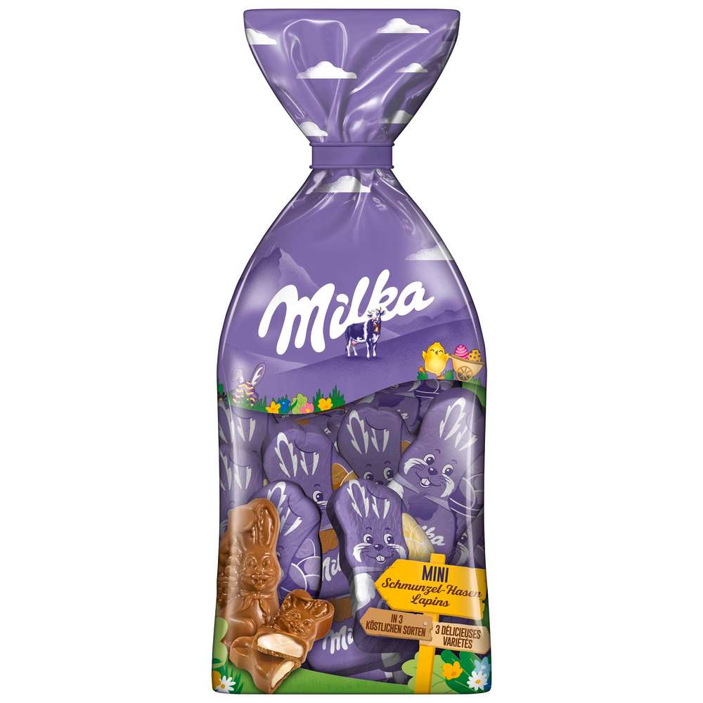 Produktabbildung Milka Mini Schokoladen-Schmunzelhase