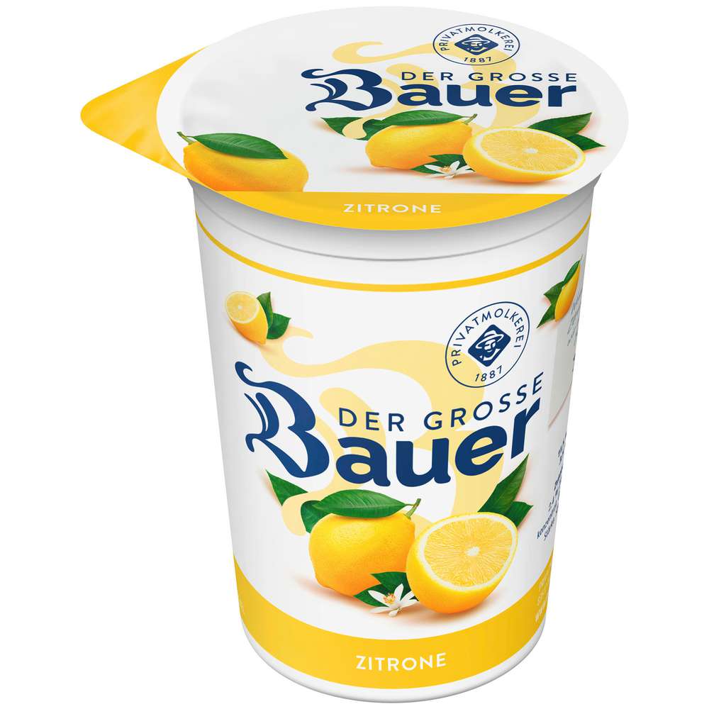 Produktabbildung Bauer Fruchtjoghurt Der große Bauer, Zitrone